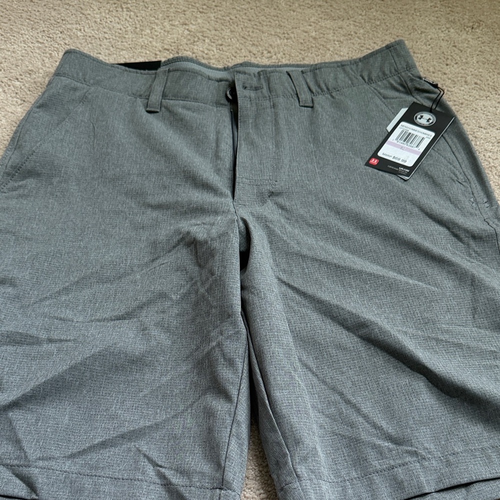 Under Armour Men's Charcoal Flat Front Shorts